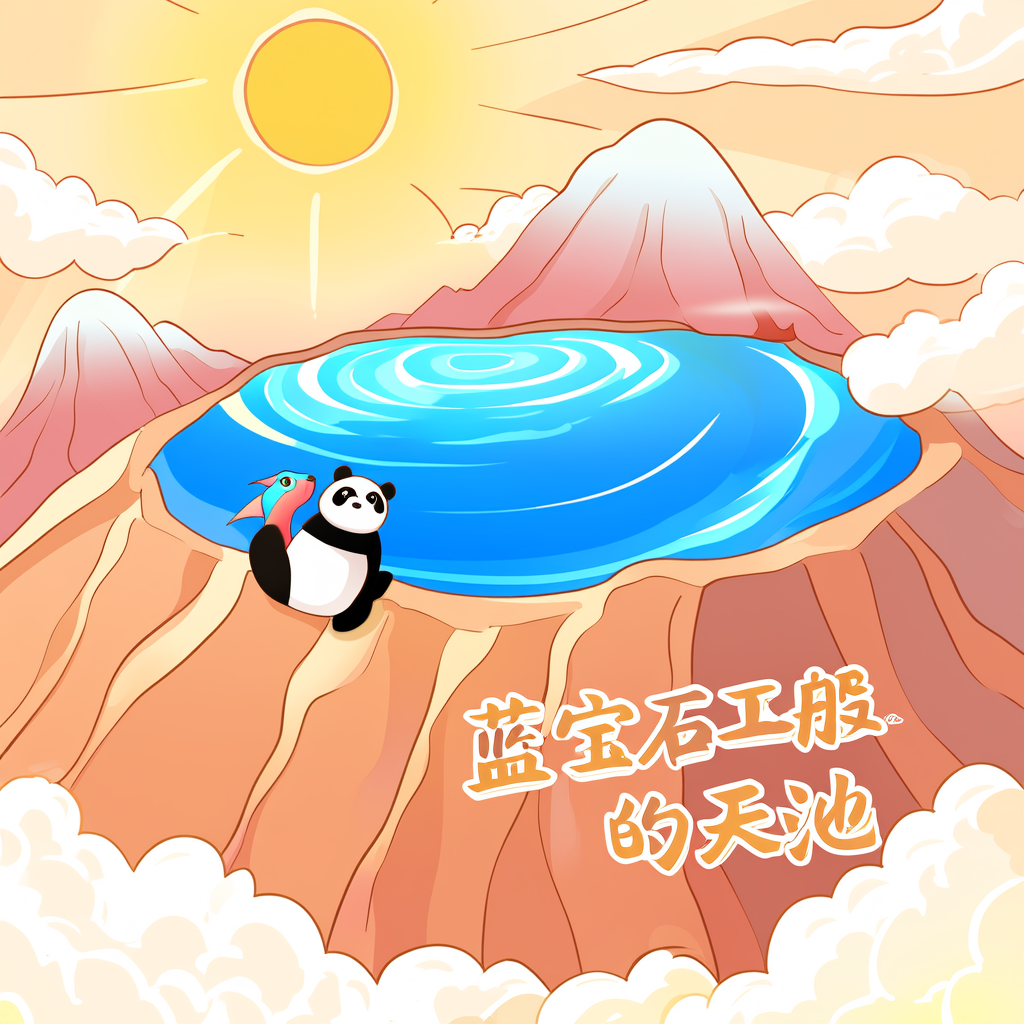 蓝宝石般的天池